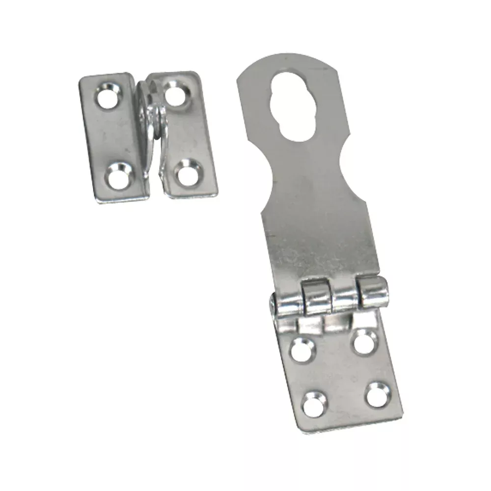 Whitecap Swivel Safety Hasp - CP/Brass - 1" x 3" [S-0579C]