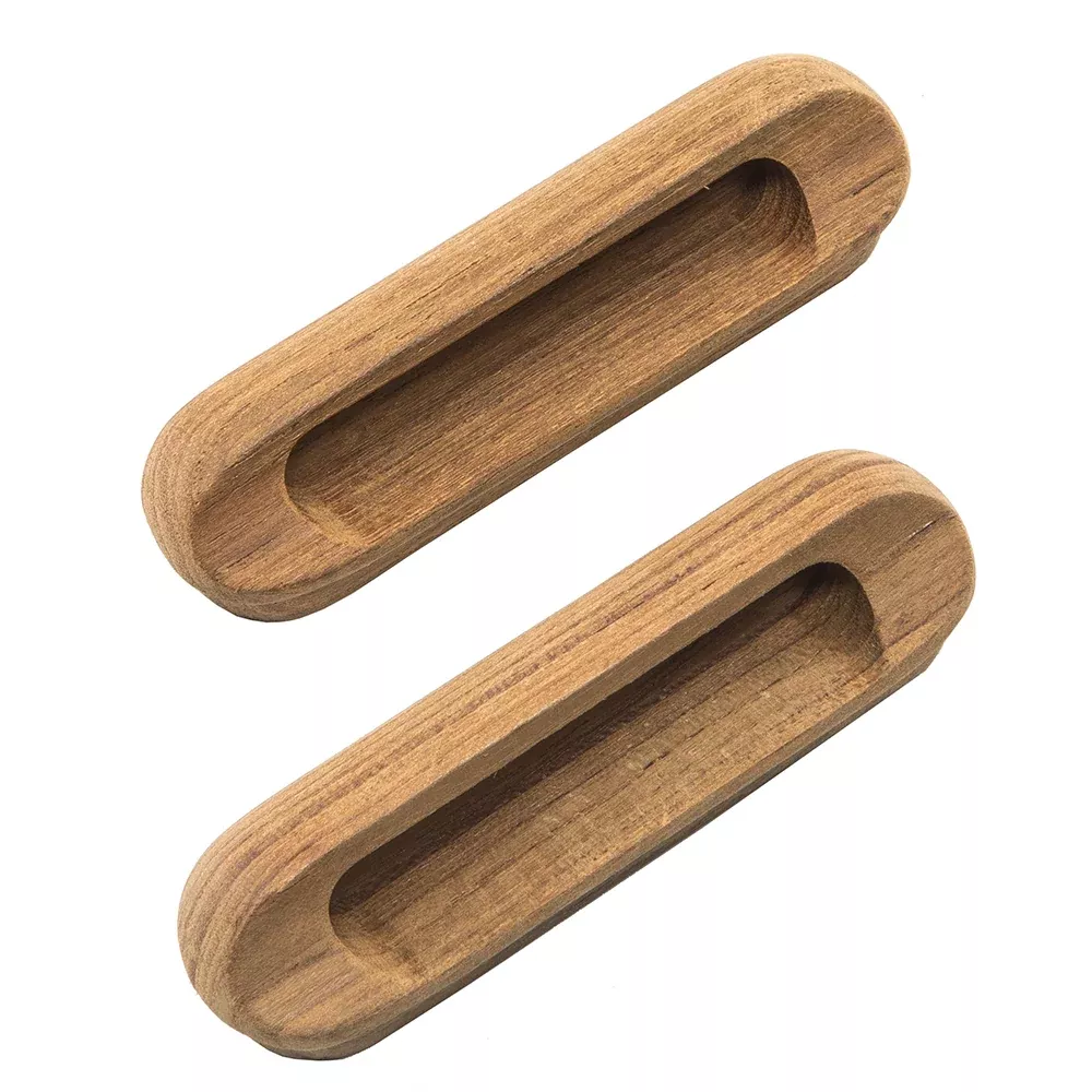 Whitecap Teak Oblong Drawer Pull - 4-1 /16