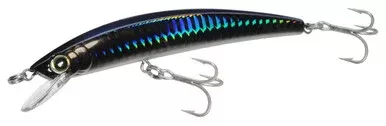 Yo-Zuri Crystal Minnow R1122 Floating Lure 2.75in Ghost Black