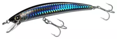 Yo-Zuri Crystal Minnow R1124 Floating Lure 4-3/8in Silver Black