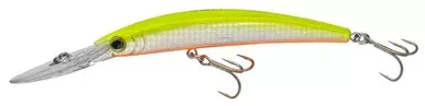 Yo-Zuri Crystal Minnow R1135 Deep Diver 4-3/8in HCL Holographic Chartreuse