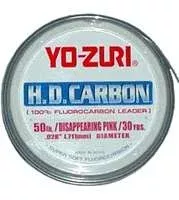 Yo-Zuri HD Carbon Fluorocarbon Leader 200lb 100yd Pink