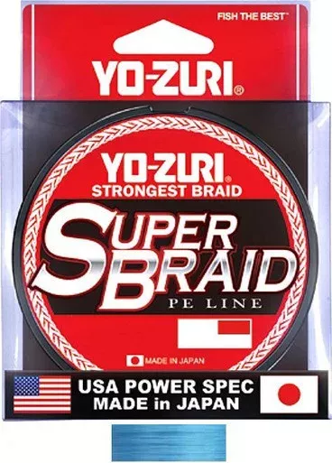 Yo-Zuri SuperBraid Braided Fishing Line 50lb 150yd Blue