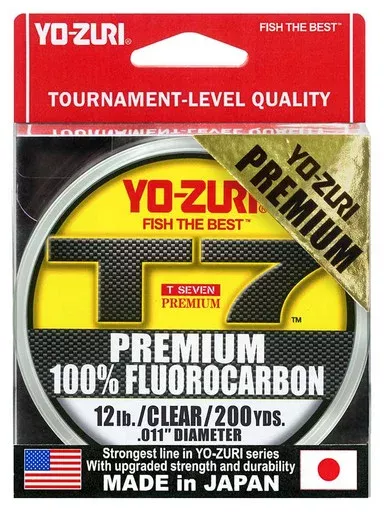 Yo-Zuri T7 Premium Fluorocarbon Fishing Line 12lb 200yd