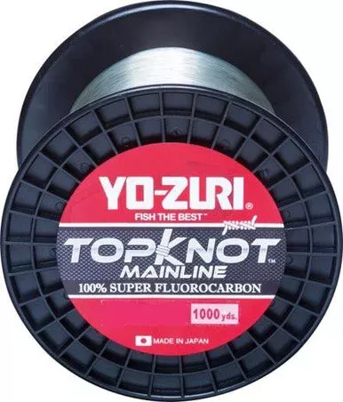 Yo-Zuri TopKnot Mainline Fluorocarbon – 1000 yds – 12 lb – Natural Clear